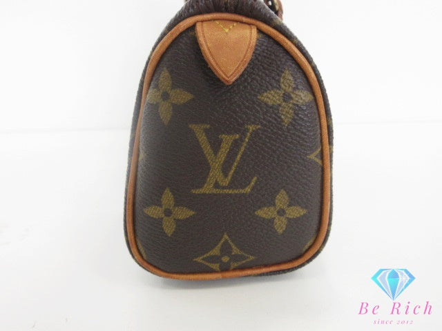 ルイ ヴィトン LOUIS VUITTON モノグラム ミニ スピーディ M41534 ブラウン 茶 LV ロゴ ハンドバッグ ショルダーバッグ ポシェット ポーチ クロスボディ 斜め掛け 鞄  【中古】【送料無料】 bk10418