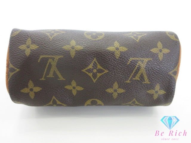 ルイ ヴィトン LOUIS VUITTON モノグラム ミニ スピーディ M41534 ブラウン 茶 LV ロゴ ハンドバッグ ショルダーバッグ ポシェット ポーチ クロスボディ 斜め掛け 鞄  【中古】【送料無料】 bk10418