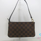 ルイ ヴィトン LOUIS VUITTON アクセサリーポーチ ショルダーバッグ ナヴォナ N51983 ダミエ エベヌ 茶 ブラウン PVC レザー ポーチ ハンドバッグ 【中古】【送料無料】 bk10419