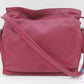 ロエベ LOEWE フラメンコ 22 ショルダーバッグ 380 82 ワイン レッド レザー アナグラム ロゴ 肩掛け ポシェット 鞄 【中古】【送料無料】 bk10424