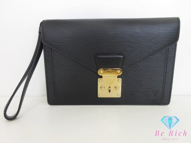 ルイ ヴィトン LOUIS VUITTON エピ セリエ ドラゴンヌ M52612 ノワール ブラック 黒 レザー LV ロゴ セカンドバッグ クラッチバッグ  ハンドバッグ 手持ち 鞄 【中古】【送料無料】bk10425