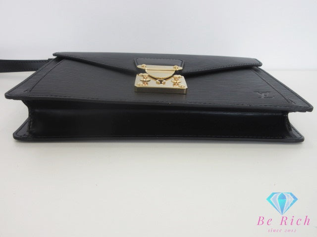 ルイ ヴィトン LOUIS VUITTON エピ セリエ ドラゴンヌ M52612 ノワール ブラック 黒 レザー LV ロゴ セカンドバッグ クラッチバッグ  ハンドバッグ 手持ち 鞄 【中古】【送料無料】bk10425