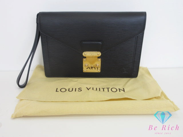 ルイ ヴィトン LOUIS VUITTON エピ セリエ ドラゴンヌ M52612 ノワール ブラック 黒 レザー LV ロゴ セカンドバッグ クラッチバッグ  ハンドバッグ 手持ち 鞄 【中古】【送料無料】bk10425