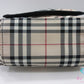 バーバリー BURBERRY ブルーレーベル ミニ ショルダーバッグ ブラック アイボリー チェック ナイロン レザー ロゴ 斜め掛け 鞄 【中古】【送料無料】 bk10442