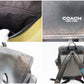 コーチ COACH  ヒッチ バックパック リュック CBF05 黒 ブラック ライトタン 茶 ラブド レザー ロゴ デイパック ショルダーバッグ 鞄【中古】【送料無料】 bk10446