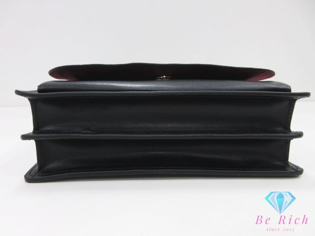 コーチ COACH キルティング ショルダーバッグ 2561 黒 ブラック ポシェット レザー ロゴ クロスボディ 鞄 【中古】【送料無料】 bk10459