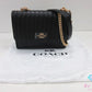 コーチ COACH キルティング ショルダーバッグ 2561 黒 ブラック ポシェット レザー ロゴ クロスボディ 鞄 【中古】【送料無料】 bk10459