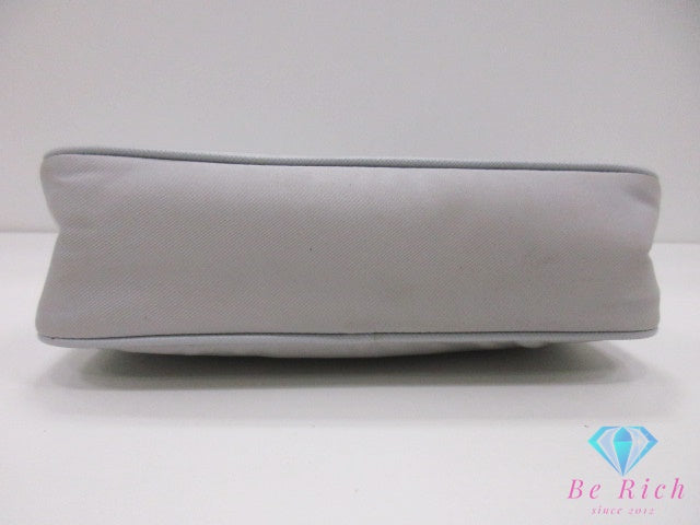 プラダ PRADA Re-Edition 2005 Re-Nylon ショルダーバッグ チェーンハンドバッグ 2way 1BH204 グレー ナイロン ポコノ 三角 プレート ロゴ バッグ 鞄【中古】【送料無料】 bk10488