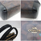 コーチ COACH シグネチャー 2way ハンドバッグ ショルダーバッグ F57521 茶 ダークブラウン 黒 ブラック レザー ロゴ ボストンバッグ 鞄 【中古】【送料無料】 bk10495