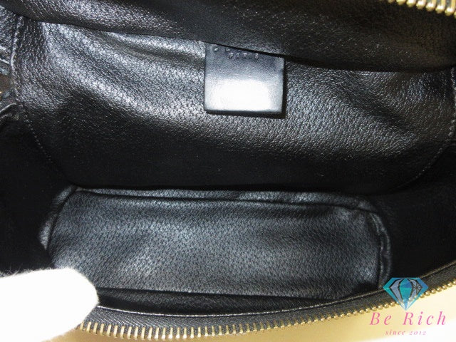 セリーヌ CELINE バニティ バッグ ポーチ マカダム ブラック 黒 ブラウン 茶 PVC レザー ロゴ アクセサリー 化粧 コスメ ハンドバッグ 小物  【中古】【送料無料】 bk10502