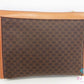 セリーヌ CELINE クラッチバッグ セカンドバッグ マカダム 茶 ブラウン PVC レザー 【中古】【送料無料】 bk10507