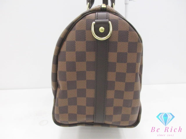 美品 ルイ ヴィトン LOUIS VUITTON ハンドバッグ ダミエ スピーディ バンドリエール 30 N40512 エベヌ 茶 ブラウン PVC レザー ショルダーバッグ【中古】【送料無料】 bk10512
