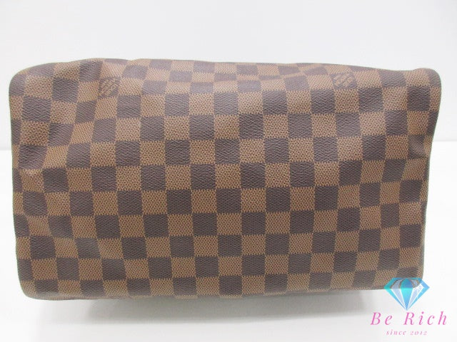 美品 ルイ ヴィトン LOUIS VUITTON ハンドバッグ ダミエ スピーディ バンドリエール 30 N40512 エベヌ 茶 ブラウン PVC レザー ショルダーバッグ【中古】【送料無料】 bk10512