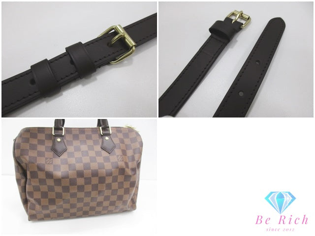 美品 ルイ ヴィトン LOUIS VUITTON ハンドバッグ ダミエ スピーディ バンドリエール 30 N40512 エベヌ 茶 ブラウン PVC レザー ショルダーバッグ【中古】【送料無料】 bk10512