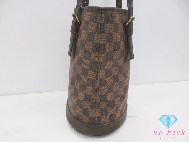 ルイ ヴィトン LOUIS VUITTON トートバッグ マレ N42240 ダミエ エベヌ ブラウン 茶 PVC レザー ロゴ バケット バケツ型 ショルダーバッグ ハンドバッグ 肩掛け 鞄 【中古】【送料無料】 bk10528