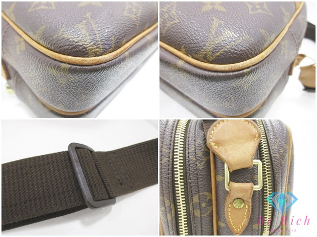ルイ ヴィトン LOUIS VUITTON ショルダーバッグ モノグラム リポーター PM M45254 ブラウン 茶 ロゴ 肩掛け 斜め掛け 鞄  【中古】【送料無料】 bk10539