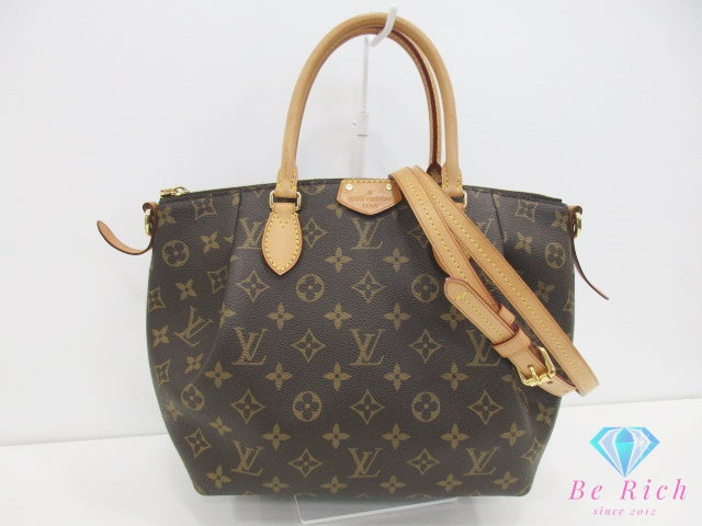 ルイ ヴィトン LOUIS VUITTON 2way ハンドバッグ ショルダーバッグ モノグラム テュレン PM M48813 茶 ブラウン PVC レザー ロゴ 肩掛け 斜め掛け【中古】【送料無料】 bk10540