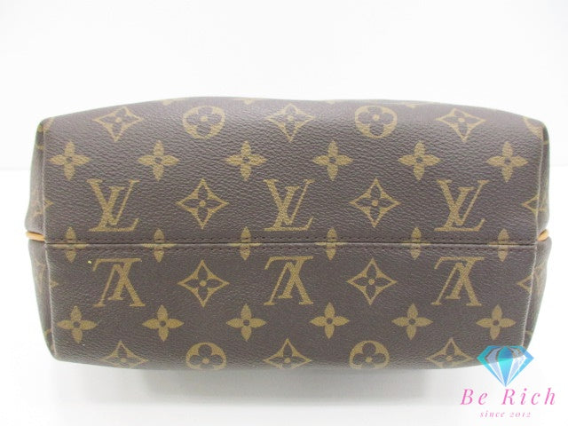 ルイ ヴィトン LOUIS VUITTON 2way ハンドバッグ ショルダーバッグ モノグラム テュレン PM M48813 茶 ブラウン PVC レザー ロゴ 肩掛け 斜め掛け【中古】【送料無料】 bk10540