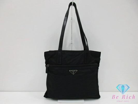 プラダ PRADA トートバッグ BR4182 ポコノ ブラック 黒 ナイロン ロゴ ハンドバッグ ショルダーバッグ 鞄 手提げ メンズ レディース【中古】【送料無料】 bk10551
