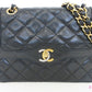 シャネル CHANEL マトラッセ パリ限定 ダブル フラップ チェーン ショルダーバッグ 黒 ブラック ラム スキン ココマーク CC ロゴ 鞄 【中古】【送料無料】bk10556