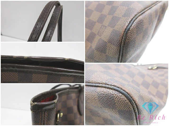 ルイヴィトン LOUIS VUITTON ダミエ ネヴァーフル MM N51105 エベヌ LV ロゴ トートバッグ ショルダーバッグ ハンドバッグ 肩掛け鞄【中古】【送料無料】bk10561