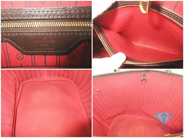 ルイヴィトン LOUIS VUITTON ダミエ ネヴァーフル MM N51105 エベヌ LV ロゴ トートバッグ ショルダーバッグ ハンドバッグ 肩掛け鞄【中古】【送料無料】bk10561