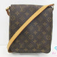ルイ ヴィトン LOUIS VUITTON ショルダーバッグ モノグラム ミュゼット サルサ ショート M51258 PVC レザー 茶 ブラウン 【中古】【送料無料】 bk10567
