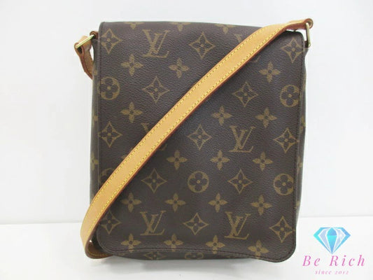 ルイ ヴィトン LOUIS VUITTON ショルダーバッグ モノグラム ミュゼット サルサ ショート M51258 PVC レザー 茶 ブラウン 【中古】【送料無料】 bk10567