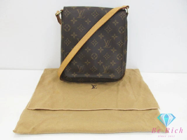 ルイ ヴィトン LOUIS VUITTON ショルダーバッグ モノグラム ミュゼット サルサ ショート M51258 PVC レザー 茶 ブラウン 【中古】【送料無料】 bk10567