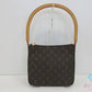 ルイ ヴィトン LOUIS VUITTON ルーピング MM M51146 モノグラム 茶 ブラウン PVC レザー ショルダーバッグ ハンドバッグ 【中古】【送料無料】 bk10569