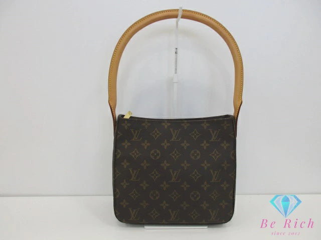 ルイ ヴィトン LOUIS VUITTON ルーピング MM M51146 モノグラム 茶 ブラウン PVC レザー ショルダーバッグ ハンドバッグ 【中古】【送料無料】 bk10569