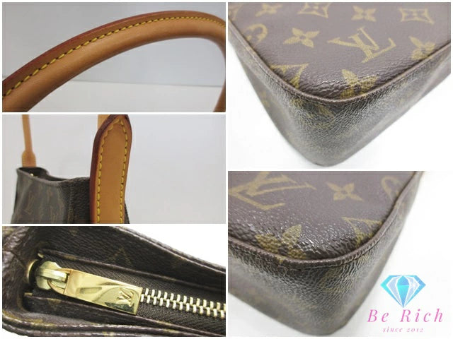 ルイ ヴィトン LOUIS VUITTON ルーピング MM M51146 モノグラム 茶 ブラウン PVC レザー ショルダーバッグ ハンドバッグ 【中古】【送料無料】 bk10569