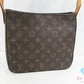 ルイ ヴィトン LOUIS VUITTON ルーピング MM M51146 モノグラム 茶 ブラウン PVC レザー ショルダーバッグ ハンドバッグ 【中古】【送料無料】 bk10569
