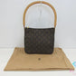 ルイ ヴィトン LOUIS VUITTON ルーピング MM M51146 モノグラム 茶 ブラウン PVC レザー ショルダーバッグ ハンドバッグ 【中古】【送料無料】 bk10569