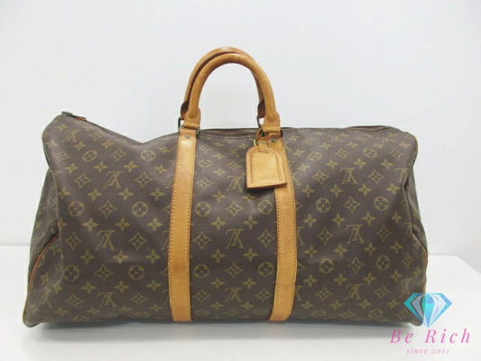 ルイ ヴィトン LOUIS VUITTON モノグラム キーポル 55 M41424 LV ロゴ ボストンバッグ ハンドバッグ トラベル 旅行 鞄 【中古】【送料無料】bk10570