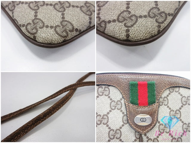 グッチ GUCCI ショルダーバッグ 02.047.53 GG プラス ベージュ ブラウン 茶 ロゴ オールド ヴィンテージ ポシェット スプリーム 鞄 【中古】【送料無料】 bk10571