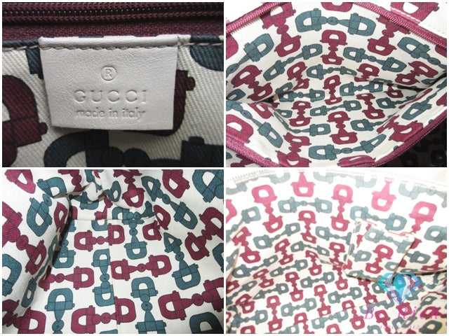 グッチ GUCCI トートバッグ ショルダーバッグ 141470 GG シマ アビー レザー アイボリー Dリング ロゴ ハンドバッグ 肩掛け 鞄 【中古】【送料無料】 bk10576