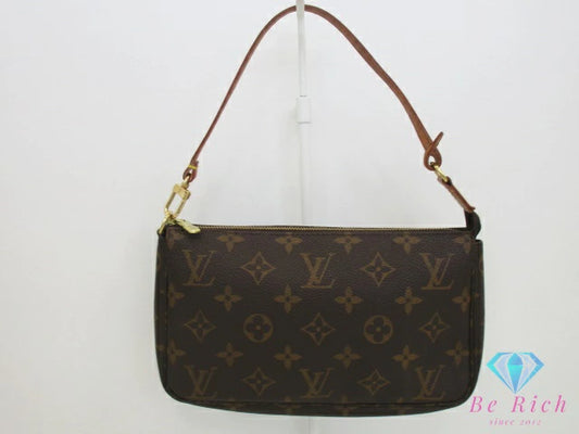 ルイ ヴィトン LOUIS VUITTON アクセサリーポーチ モノグラム ポシェット アクセソワール M51980 ブラウン 茶 PVC レザー LV ロゴ ハンドバッグ ショルダーバッグ 鞄 【中古】【送料無料】bk10591