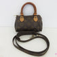 ルイ ヴィトン LOUIS VUITTON モノグラム ミニ スピーディ M41534 ブラウン 茶 LV ロゴ ハンドバッグ ショルダーバッグ ポシェット ポーチ クロスボディ 斜め掛け 鞄  【中古】【送料無料】 bk10592