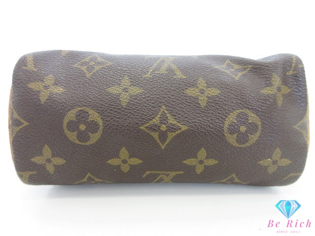 ルイ ヴィトン LOUIS VUITTON モノグラム ミニ スピーディ M41534 ブラウン 茶 LV ロゴ ハンドバッグ ショルダーバッグ ポシェット ポーチ クロスボディ 斜め掛け 鞄  【中古】【送料無料】 bk10592