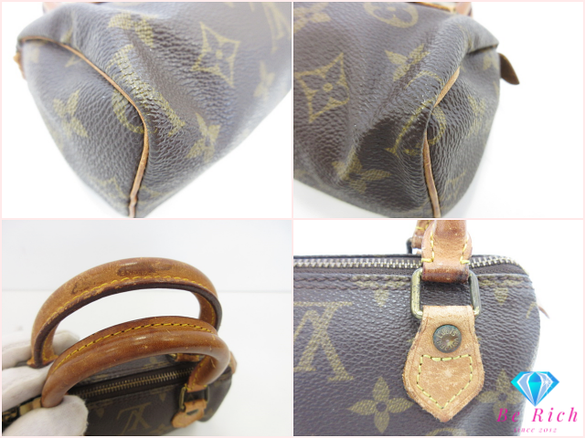 ルイ ヴィトン LOUIS VUITTON モノグラム ミニ スピーディ M41534 ブラウン 茶 LV ロゴ ハンドバッグ ショルダーバッグ ポシェット ポーチ クロスボディ 斜め掛け 鞄  【中古】【送料無料】 bk10592