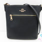 コーチ COACH ショルダーバッグ ポシェット CV405 黒 ブラック レザー ロゴ クロスボディ 斜め掛け 鞄 【中古】【送料無料】 bk10594