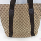 グッチ GUCCI トートバッグ 189669 GG ベージュ ブラウン キャンバス レザー ロゴ ショルダーバッグ ハンドバッグ 肩掛け 鞄 【中古】【送料無料】 bk10602