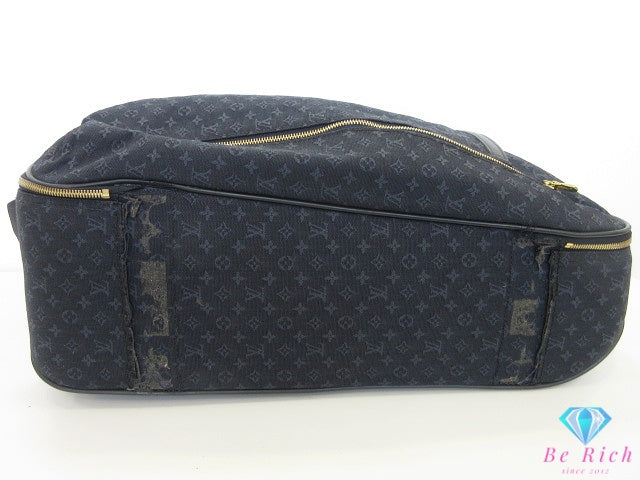 ルイ ヴィトン LOUIS VUITTON モノグラム ミニ アネット M23281 TST ブルー 紺 ネイビー キャンバス レザー キャリーケース スーツケース トラベルバッグ ビジネス トラベル 旅行【中古】【送料無料】 bk10607