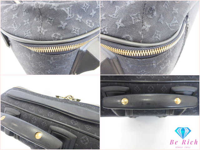 ルイ ヴィトン LOUIS VUITTON モノグラム ミニ アネット M23281 TST ブルー 紺 ネイビー キャンバス レザー キャリーケース スーツケース トラベルバッグ ビジネス トラベル 旅行【中古】【送料無料】 bk10607