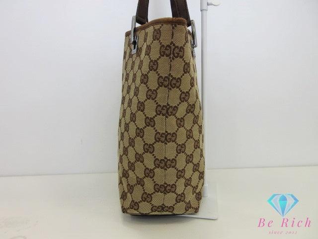 グッチ GUCCI トートバッグ 31244 GG ベージュ 茶 ロゴ 縦型 ショルダーバッグ ハンドバッグ 鞄 【中古】【送料無料】 bk10610