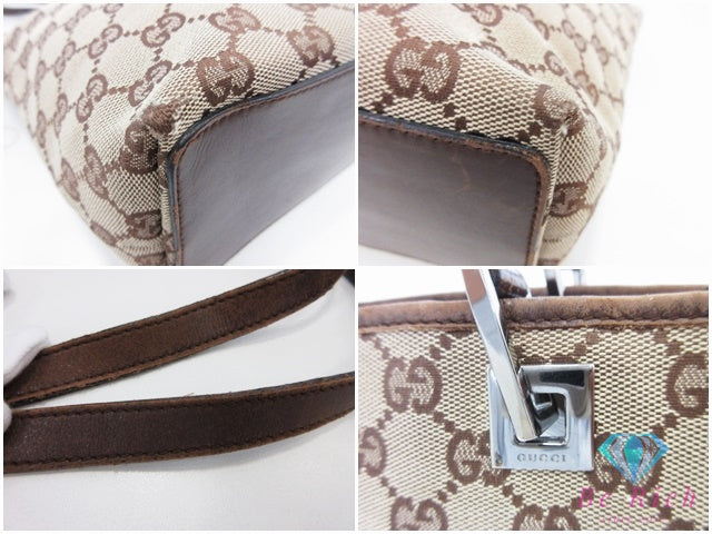 グッチ GUCCI トートバッグ 31244 GG ベージュ 茶 ロゴ 縦型 ショルダーバッグ ハンドバッグ 鞄 【中古】【送料無料】 bk10610