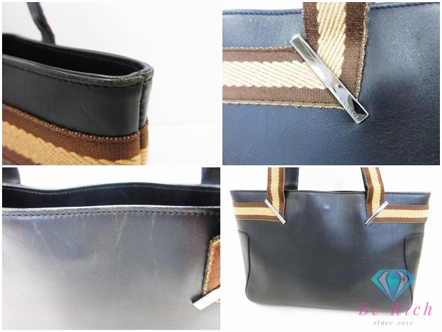 グッチ GUCCI シェリー トートバッグ 002.1135 ブラック 黒 レザー ロゴ ショルダーバッグ ハンドバッグ 鞄 【中古】【送料無料】 bk10611