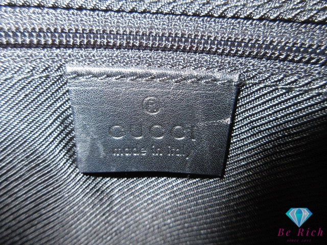 グッチ GUCCI トートバッグ 002.1121 GG 黒 ブラック キャンバス レザー ロゴ ハンドバッグ 手提げ 鞄 【中古】【送料無料】 bk10612