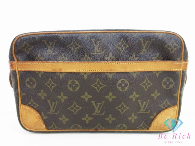 ルイ ヴィトン LOUIS VUITTON クラッチバッグ モノグラム コンピエーニュ M51845 茶 ブラウン PVC レザー LV ロゴ セカンドバッグ ハンドバッグ ポーチ 鞄 メンズ 【中古】【送料無料】bk10625